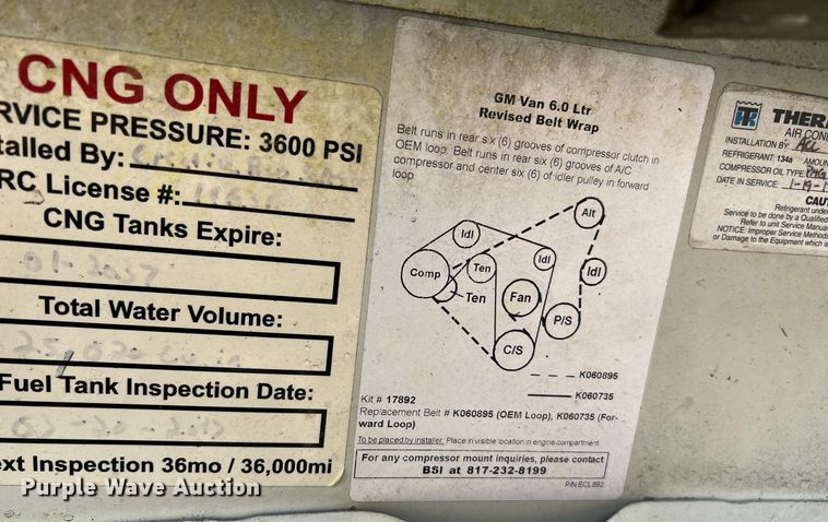 image for item LF9354 2017 Chevrolet Express G4500  shuttle bus