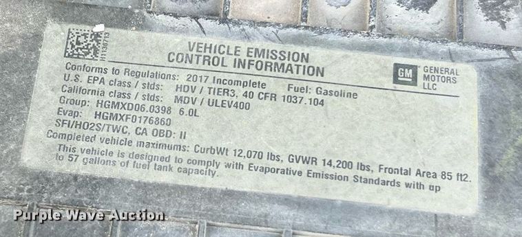 image for item LF9356 2017 Chevrolet Express G4500  shuttle bus