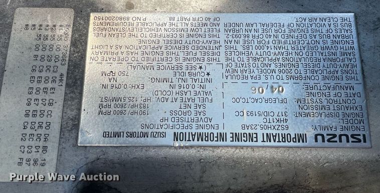 image for item LJ9785 2007 Isuzu NPR  dump flatbed truck