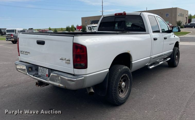 image for item LJ9788 2004 Dodge Ram 3500HD Laramie  Quad Cab pickup truck