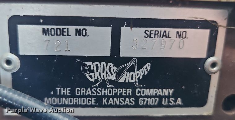 image for item LM9101 Grasshopper 721  ZTR lawn mower