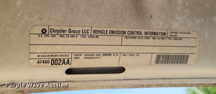 image for item LR9275 2013 Dodge Ram 2500HD  Crew Cab pickup truck