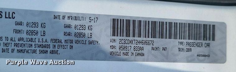 image for item LS9604 2017 Dodge Charger Police