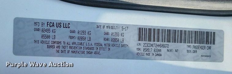 image for item LS9604 2017 Dodge Charger Police