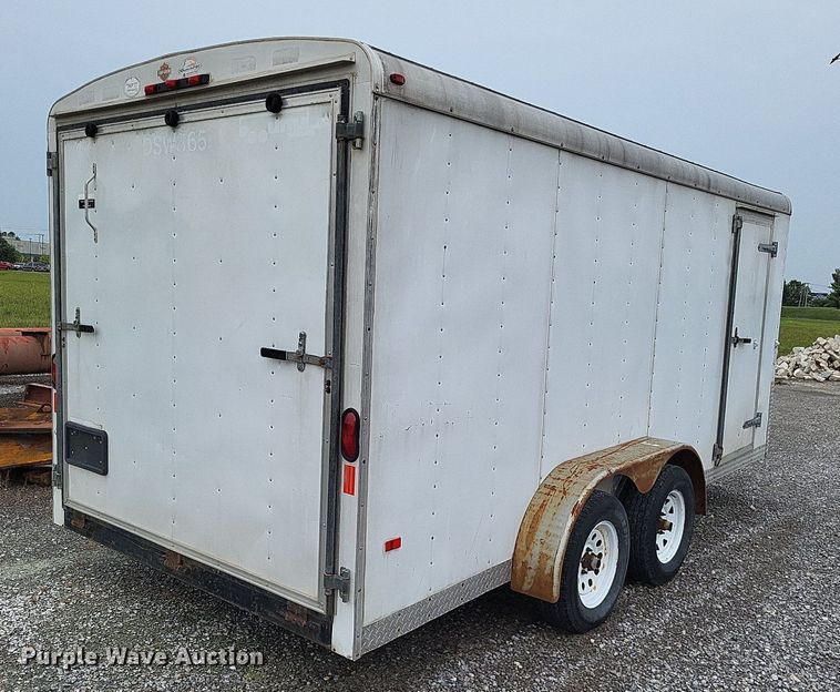 image for item LS9607 2007 Doolittle  enclosed cargo trailer