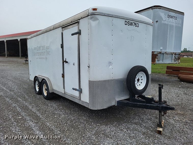 image for item LS9608 2004 Doolittle  enclosed cargo trailer
