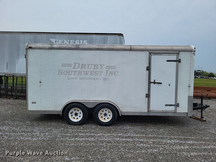image for item LS9608 2004 Doolittle  enclosed cargo trailer