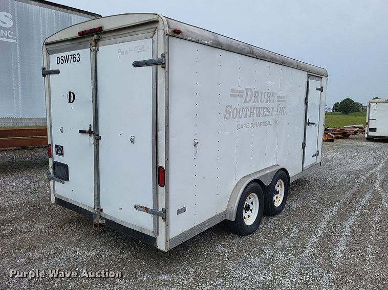 image for item LS9608 2004 Doolittle  enclosed cargo trailer