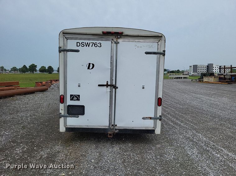 image for item LS9608 2004 Doolittle  enclosed cargo trailer