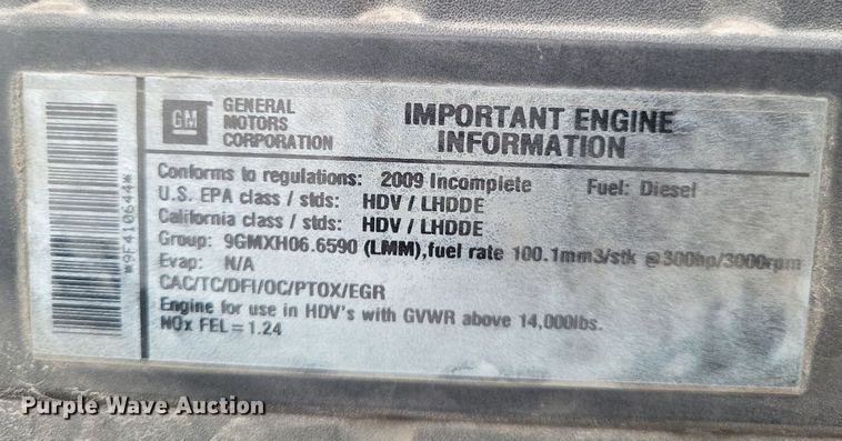 image for item LS9620 2009 Chevrolet C4500  truck cab and chassis