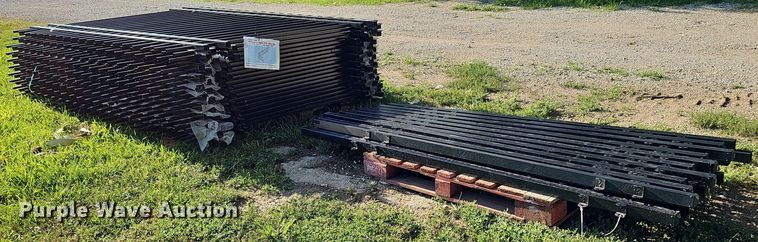 image for item MD9931 (20) 10' L x 6' 6" H wrought iron site fencing