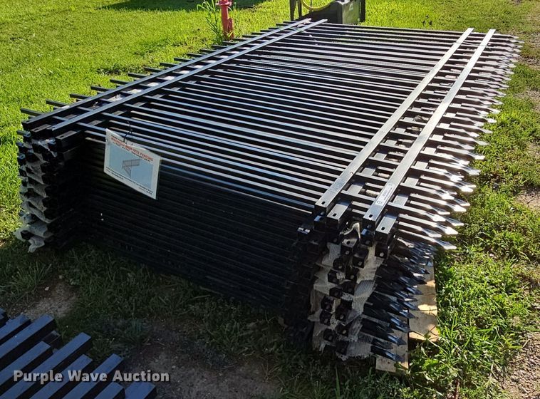 image for item MD9931 (20) 10' L x 6' 6" H wrought iron site fencing