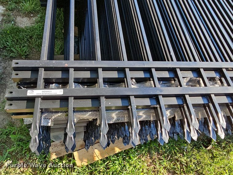 image for item MD9931 (20) 10' L x 6' 6" H wrought iron site fencing