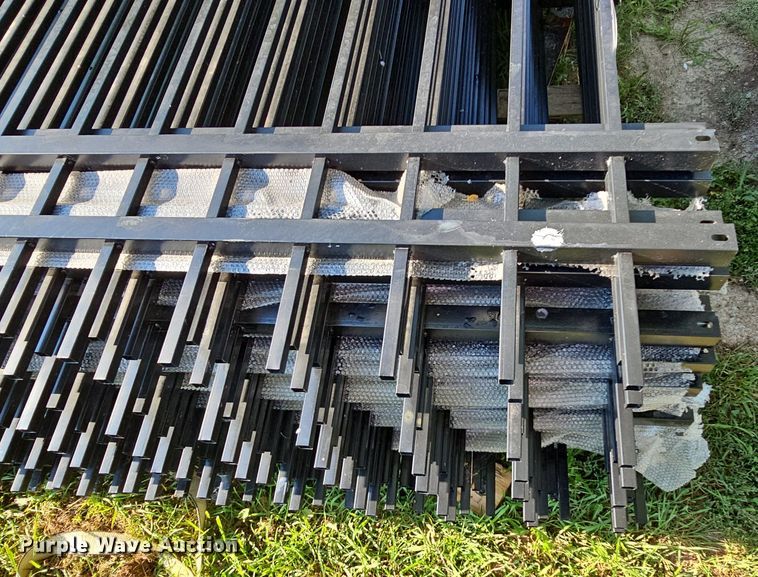 image for item MD9931 (20) 10' L x 6' 6" H wrought iron site fencing