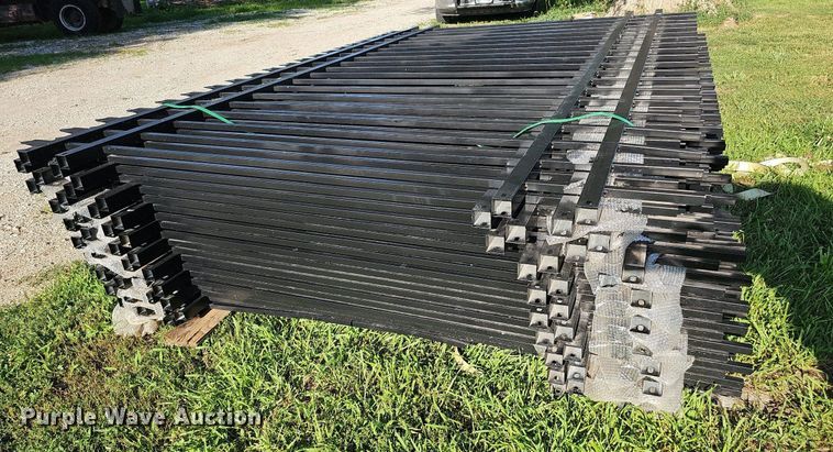 image for item MD9931 (20) 10' L x 6' 6" H wrought iron site fencing