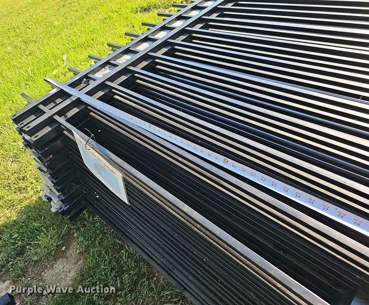 image for item MD9931 (20) 10' L x 6' 6" H wrought iron site fencing