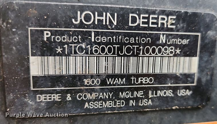 image for item MG9667 John  Deere 1600 Turbo  lawn mower