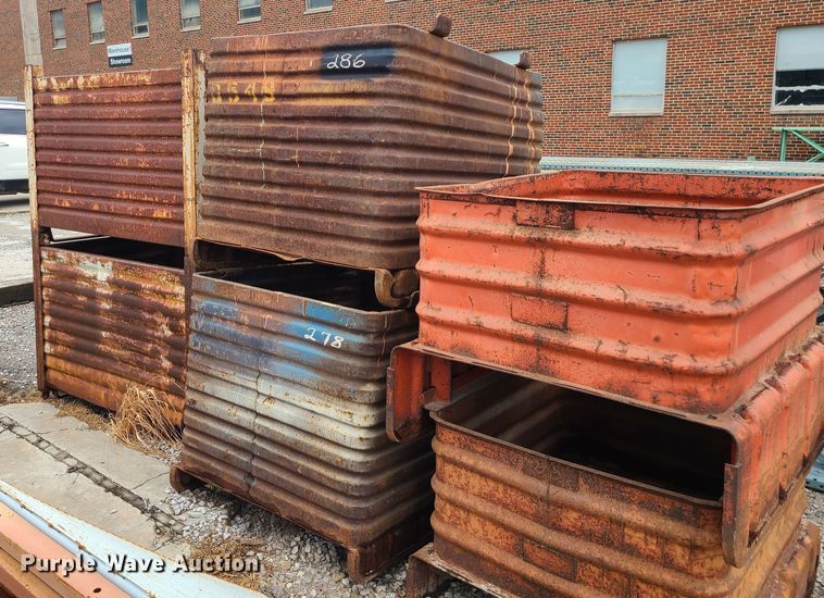 image for item MG9690 (6) steel bins