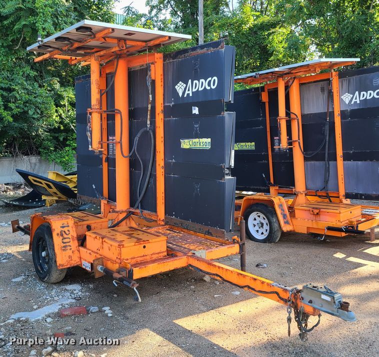 image for item MG9707 Addco  message board trailer