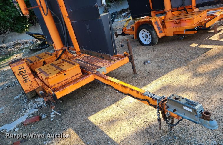 image for item MG9707 Addco  message board trailer