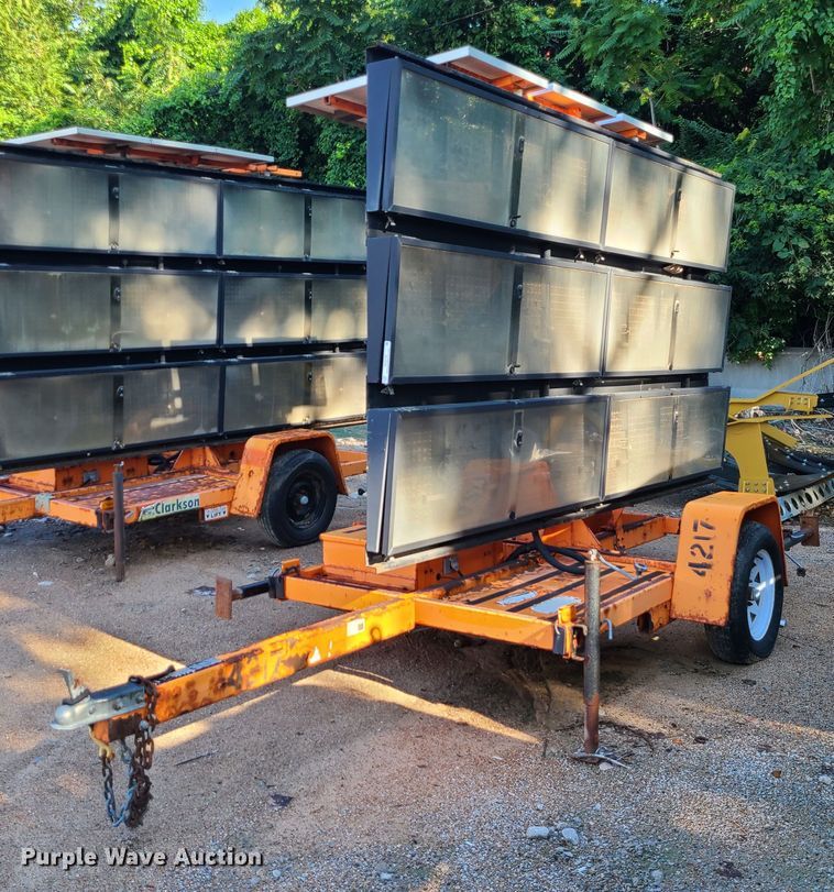 image for item MG9708 Addco  message board trailer