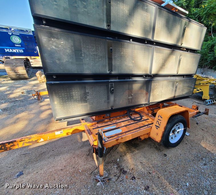 image for item MG9708 Addco  message board trailer