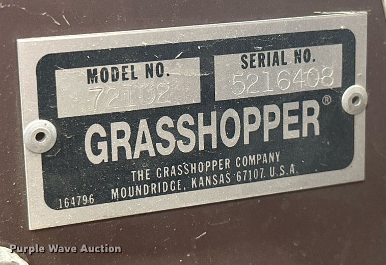 image for item ML9068 Grasshopper 721D2  ZTR lawn mower