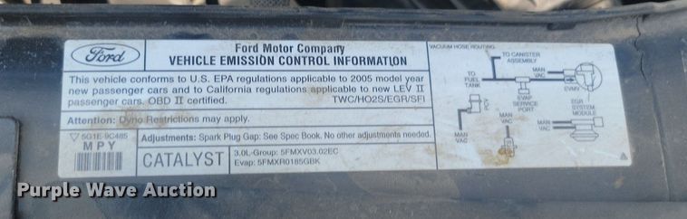 image for item ML9526 2005 Ford Five Hundred