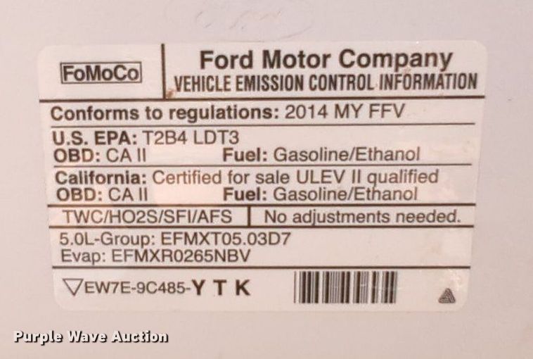 image for item MX9338 2014 Ford F150  SuperCab pickup truck