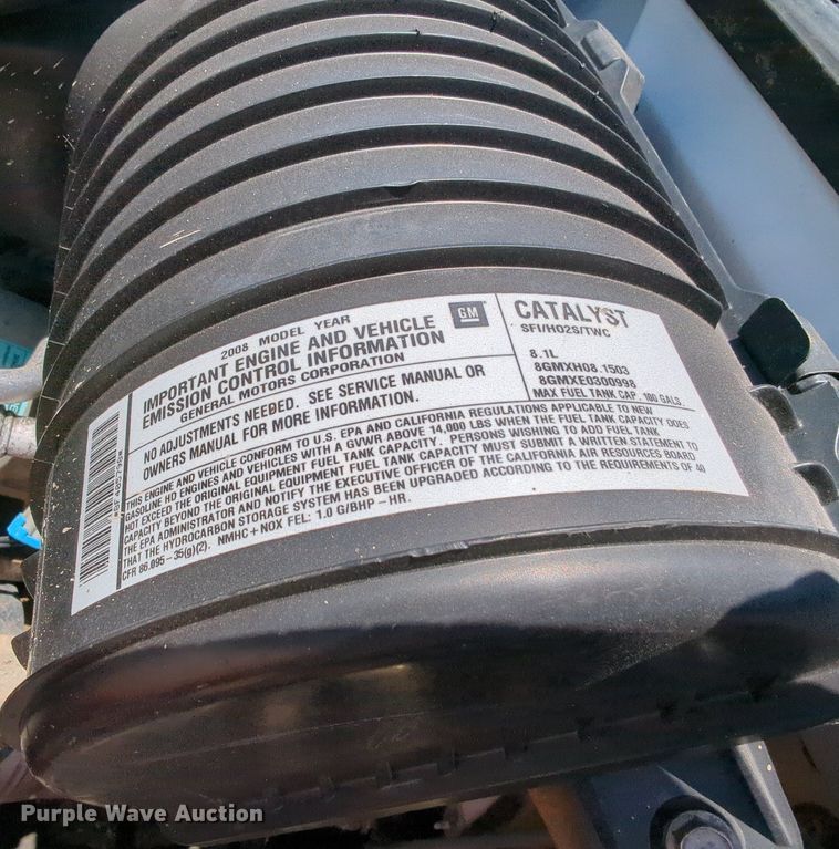 image for item MX9346 2008 Chevrolet C4500  Crew Cab flatbed truck