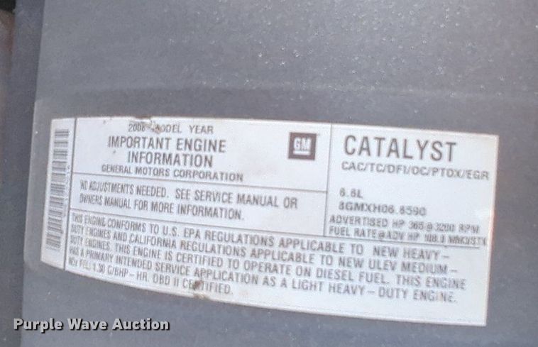 image for item MX9348 2008 Chevrolet Silverado 3500HD  pickup truck cab and chassis