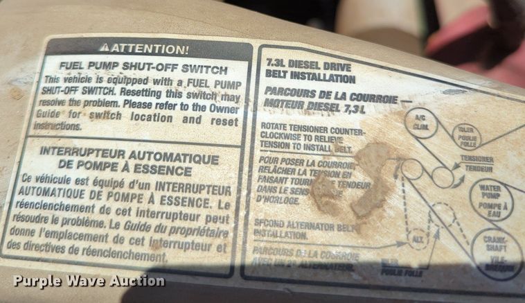 image for item MX9350 2001 Ford F550  utility bed pickup truck