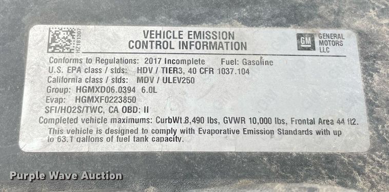 image for item MY9503 2017  Chevrolet Silverado 3500HD  utility bed pickup truck