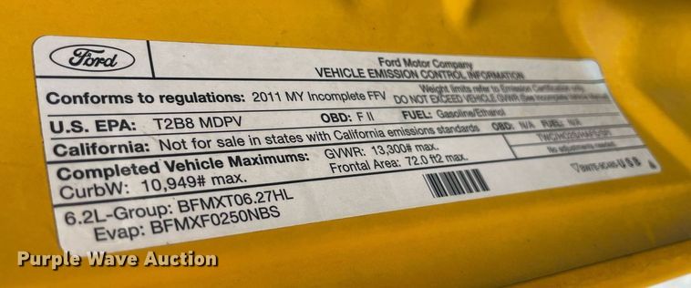 image for item MY9515 2011  Ford F250 Super Duty  utility bed pickup truck