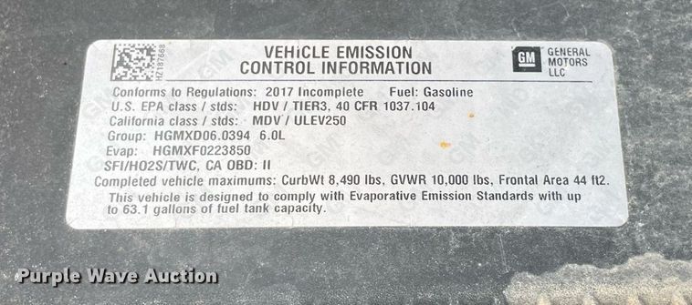 image for item MY9531 2017  Chevrolet Silverado 3500HD  utility bed pickup truck