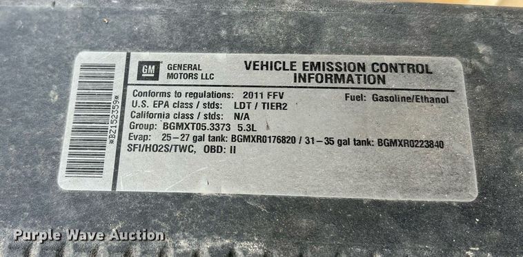 image for item NA9057 2011 Chevrolet Silverado 1500  Access Cab pickup truck