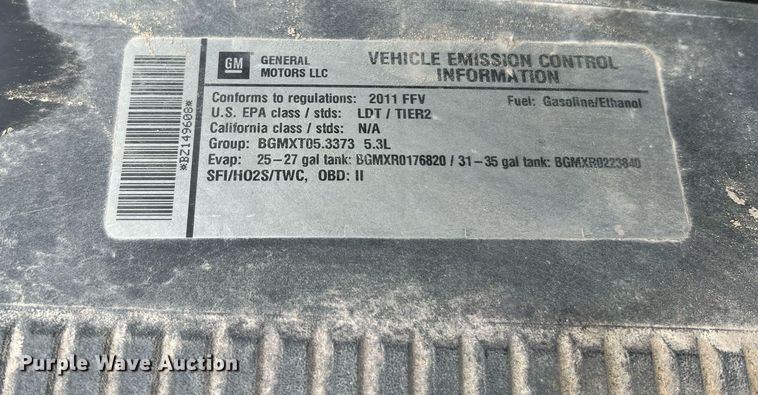 image for item NA9058 2011 Chevrolet Silverado 1500  Access Cab pickup truck