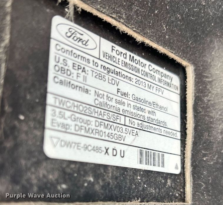 image for item NA9060 2013 Ford Taurus