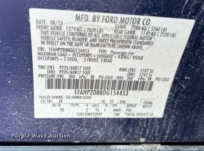 image for item NA9060 2013 Ford Taurus