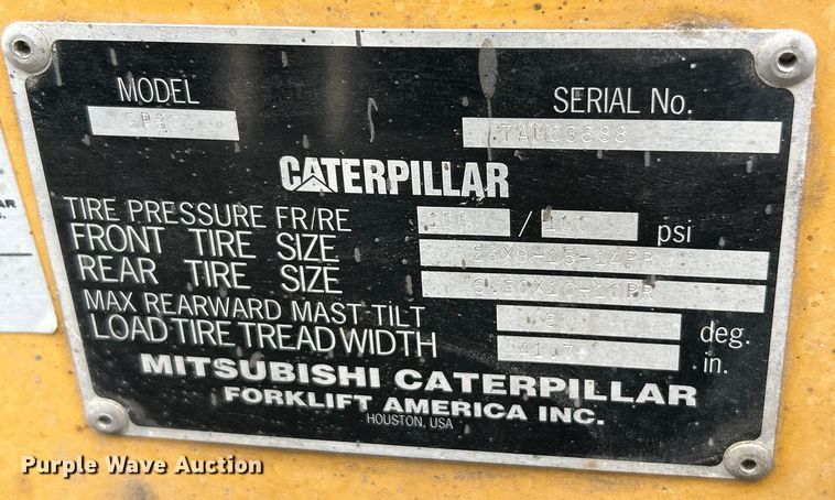 image for item NL9390 1998 Caterpillar GP30  forklift