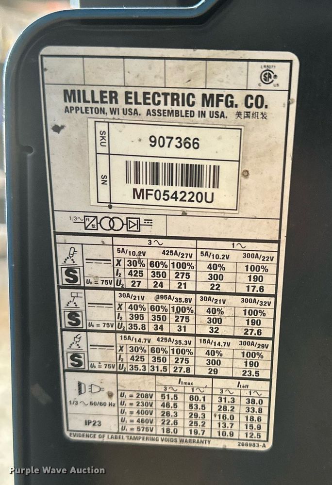 image for item NM9463 Miller XMT 350 MPa  welder