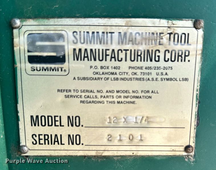 image for item NM9473 Summit 12x1/4  press brake