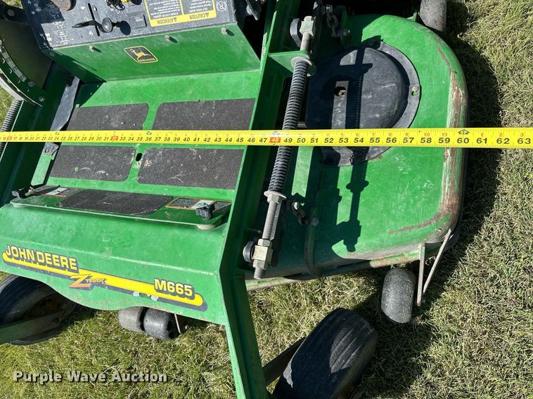 image for item NP9953 John Deere M665  ZTR lawn mower