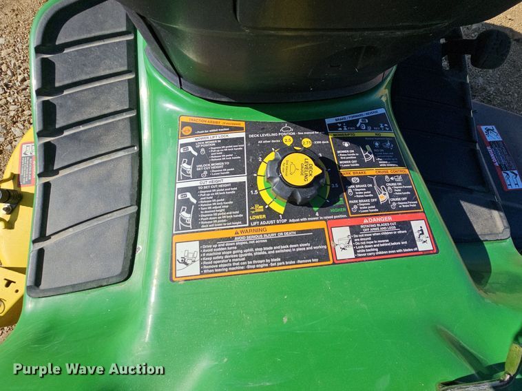 image for item NU9110 John Deere X320  lawn mower