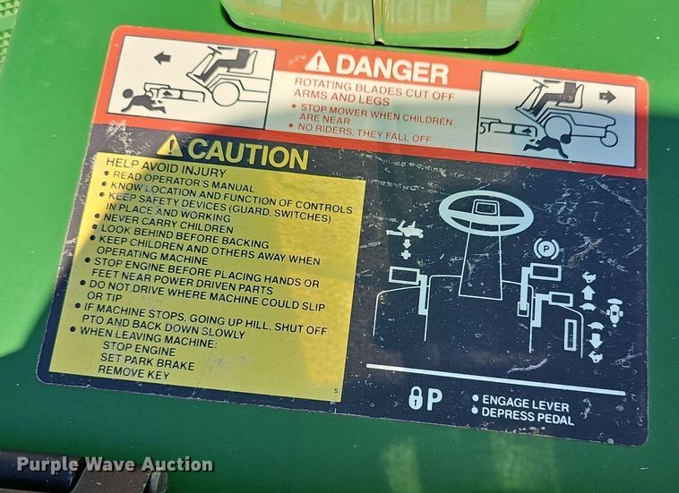 image for item NU9112 (2) John Deere F525 lawn mowers