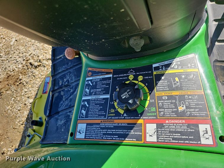 image for item NU9114 John Deere X500  lawn mower