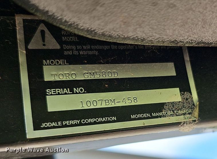 image for item NU9135 Toro  enclosed cab