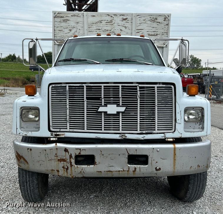 image for item OK9736 1993 Chevrolet C7  dump flatbed truck