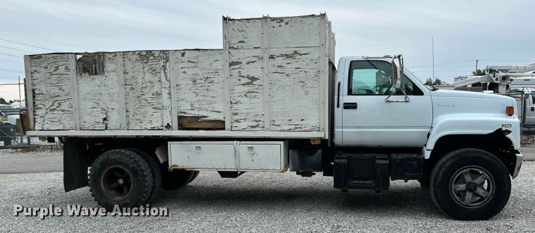 image for item OK9736 1993 Chevrolet C7  dump flatbed truck