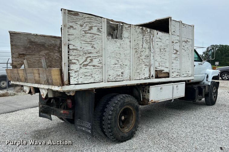 image for item OK9736 1993 Chevrolet C7  dump flatbed truck